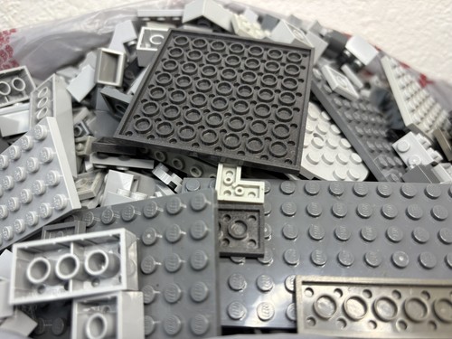 1 Pfund Menge Lego Stck. & Stücke Panel Platten Steine etc. graue Farbe - Bild 7 von 7