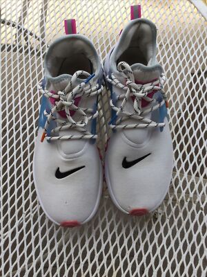 Nike React Presto White Active Fuchsia Magma Orange Mens Size 12