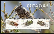 AUSTRALIA, MINISHOJA CIGARRAS 2022 MNH