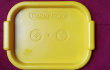 VTG 1992 Fisher Price Play Pretend Fun with Food Yellow TRAY Plate/Fisher price