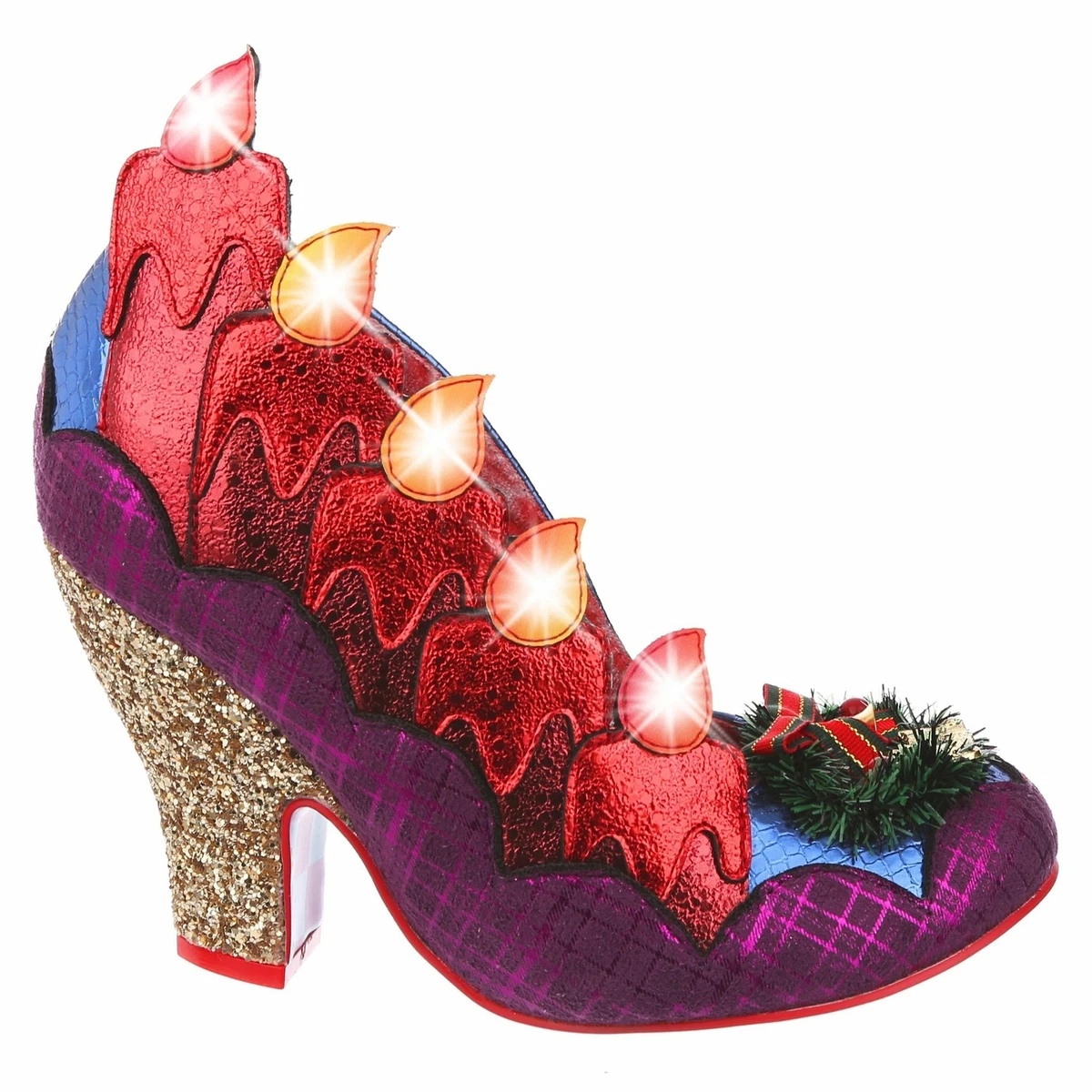 Warm Glow Irregular Choice Christmas Shoes Heels Candle Santa eBay