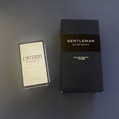 Gentleman Intense Cologne 3.3 oz EDT Intense Spray Men Givenchy & L INTERDIT .3