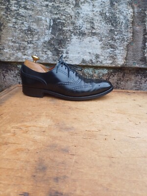 JOSEPH CHEANEY BROGUES SCHUHE VINTAGE SCHWARZ LEDER UK7,5 HERREN THURLOW SEHR GUTER ZUSTAND