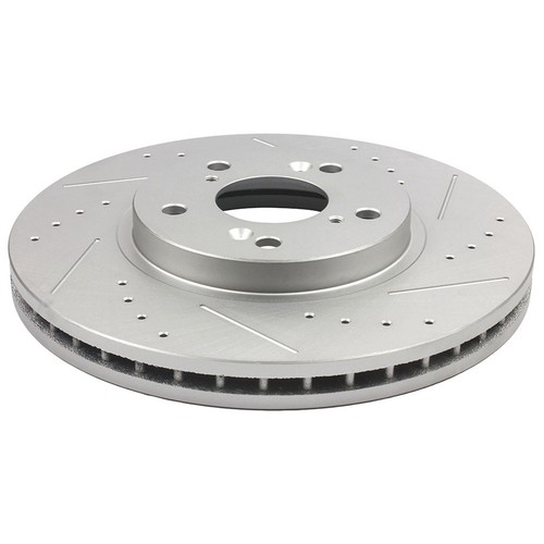 FRONT DRILL SLOT BRAKE ROTORS CERAMIC PADS FOR 2007-2015 Chevrolet Captiva Sport - Picture 7 of 7