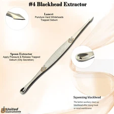 Whitehead Remover Spoon-Lancet Comedone Extractor Blackhead Popper Extraction