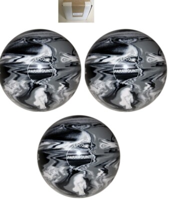 EPCO Duckpin- Paramount Marbleized - Black, White & Grey (with engraving)