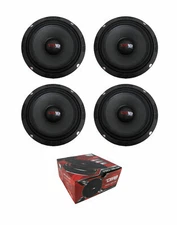 4 DS18 PRO-X6.4M 6.5" Midrange Mid Bass Speakers 2000W 4 Ohm Midbass Loudspeaker