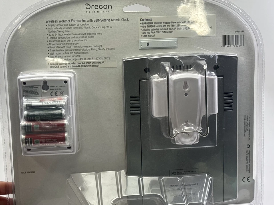 Oregon Scientific Weather Forecaster Bar888ra Thr268 Thn122n Wireless Bundle - Image 4 of 4