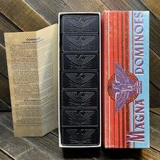 Vintage 1975 Milton Bradley Magna Double Six Dominoes No. 225 Instructions  Box