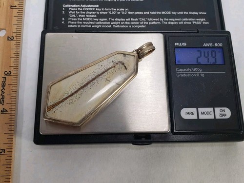 Bellissimo ciondolo diaspro quadro in argento sterling 925 - Foto 5 di 5
