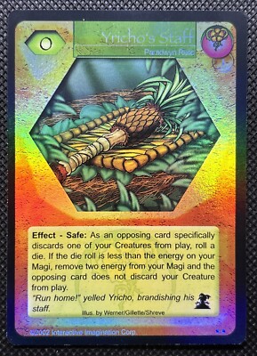 Magi Nation Duel - Yricho's Staff - Paradwyn Relic - Nightmare's Dawn - Foil *