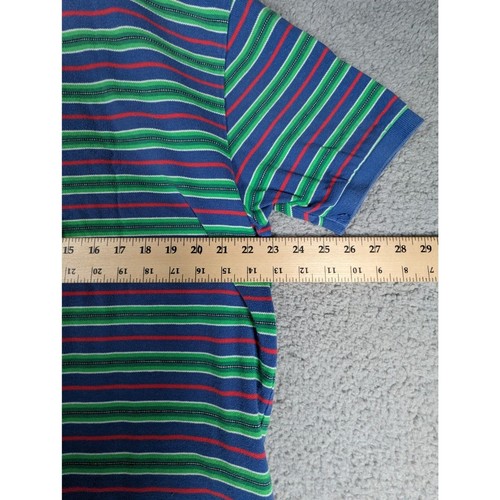 Polo Ralph Lauren Polo Mens Size XL Green Blue Stripe Custom Fit Golf Shirt - Picture 6 of 6
