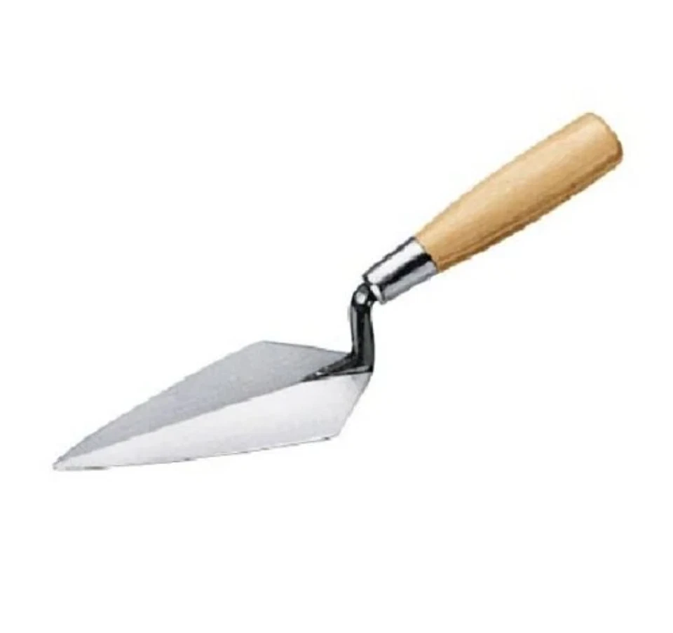 SDMAX 5" Pointed Bricklayers Trowel With Wooden Handle & Carbon Steel Blade