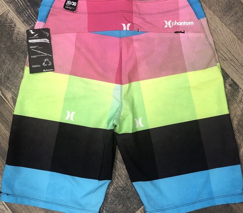 NWT Hurley Phantom Boys Kids Board Shorts Surf Swim Trunks Colorblock Size 20 - Picture 6 of 6