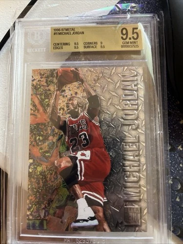1996-97 Fleer Metal Michael Jordan # 11 BGS 9.5 GRADED 95-96 #11