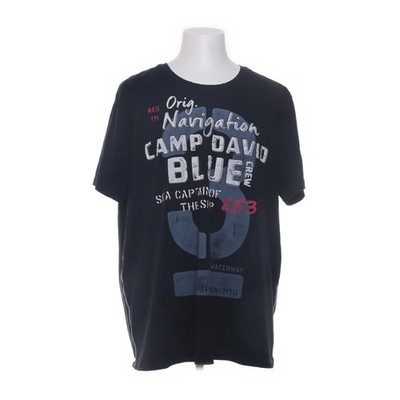 Camp David, T-shirt, Größe: XXXL, C.63, Blau, Baumwolle/Elasthan, Print #DKm