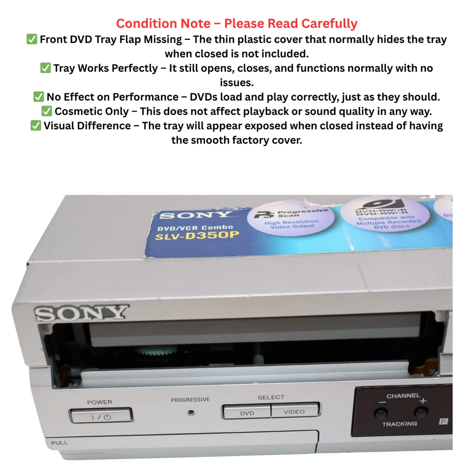 Combo de DVD Sony VCR | Convertir VHS a captura digital USB | Adaptador remoto AV-HDMI Foto 2 de 4