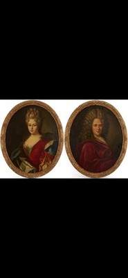 Pair 17th Century French Portraits Nicolas de Largilliere, Exquisite??