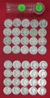 1942 P Washington Silver Quarter Roll - Circulated - 40 Coins -Actual Coins L137