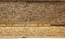 Vintage Mumms the Word Debbie Mumm Fall Brown Fabric New - 1 yard