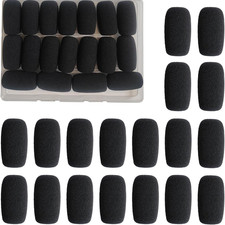 18 Pack Mini Foam Windscreen for Headset Microphone - High Density...