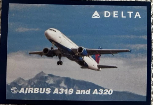 Delta Air Lines Airbus A320 Aircraft 2010 Pilot Collector Card #28 - product listing photo