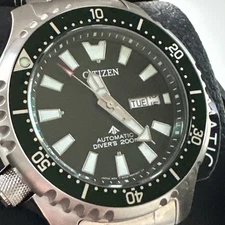 Citizen Automatic Men's Promaster Dive Calendar Silver Watch 44MM NY0151-59X