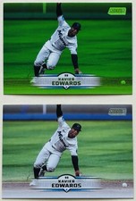 2025 Topps Stadium Club Xavier Edwards #107 Base / Lime Green Refractor RC
