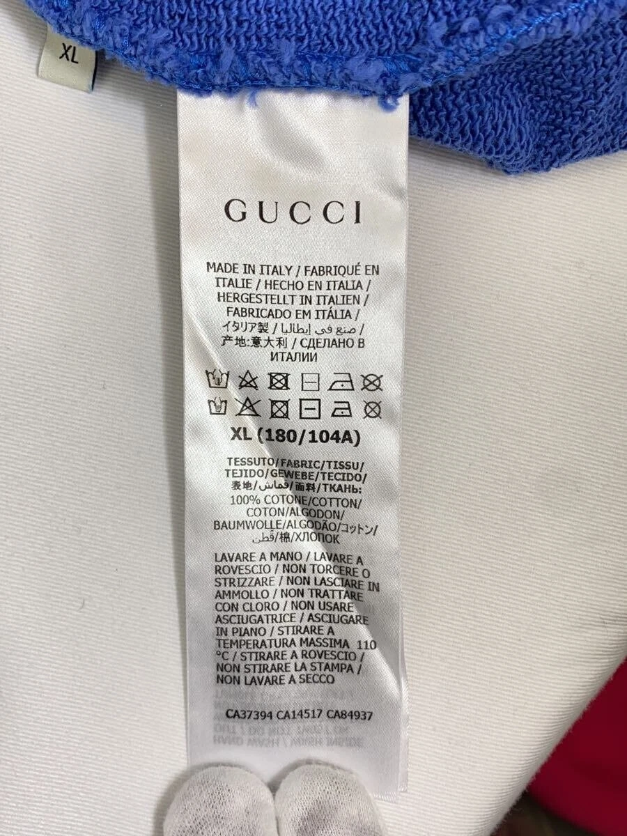 Felpa Gucci con cappuccio XL blu cotone casual streetwear 626989 #EG AGA