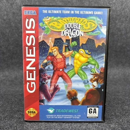 Battletoads/Double Dragon: The Ultimate Team (Sega Genesis) - CIB Good Condition