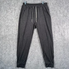 Vuori Ponto Performance Joggers Mens XL Gray Dreamknit Athleisure Elastic Waist