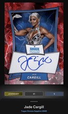2025 Topps WWE Slam Chrome Jade Cargill Red Blue Brand Sapphire Auto 5cc DIGITAL