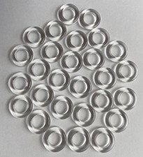 Lot 28 Pc 18mm Czech Glass Donut Beads Large Hole Clear Crystal 10mm Inside Diam