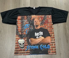 Vintage Stone Cold Steve Austin Jersey Shirt XL Titan Sports 90s The Stunner EUC