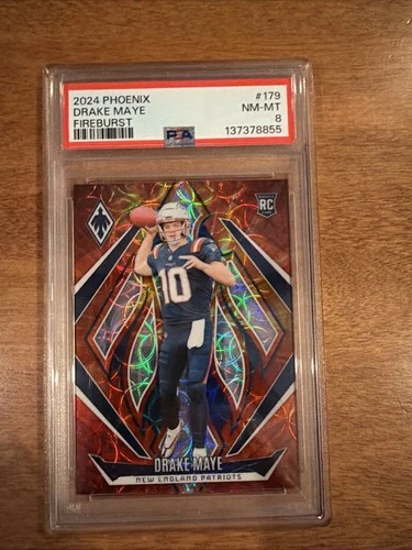 2024 Panini Phoenix - Rookies Drake Maye #179 Fire Burst /350 (RC)