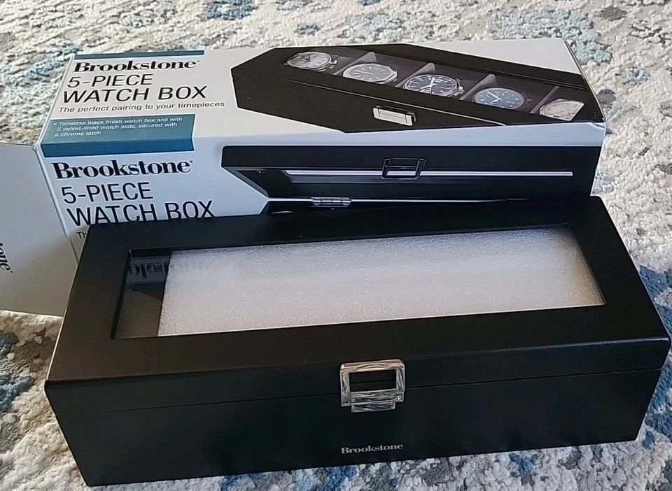 Brookstone Caja Reloj 5 Piezas NUEVO Foto 4 de 4
