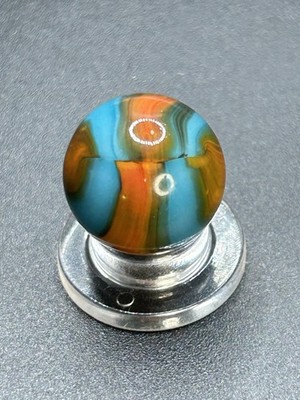 Peltier NLR Burnt Superboy Marble Orange/Yellow Vintage Marbles