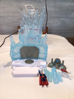 DC STUDIOS SUPERMAN KRYPTO FORTRESS OF SOLITUDE WALMART EXCLUSIVE PLAYSET LOOSE
