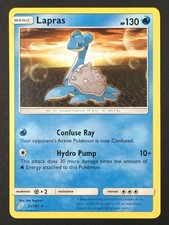 Pokémon TCG Lapras 31/181 SM Team Up Regular Rare LP on eBay