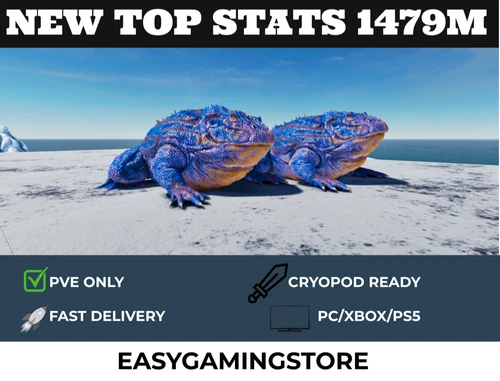 🔥ARK Survival Ascended | PvE PC/XBOX/PS5 | Top Stats Beelzebufo 1479M (frog)