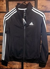Adidas L/S Full Zip 2 PC Jogging Suit Tappered Leg Full Length NWT XS