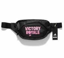 ADIDAS - NEW -  x FORTNITE Waist Bag Black / Bliss Pink Unisex Victory Royale