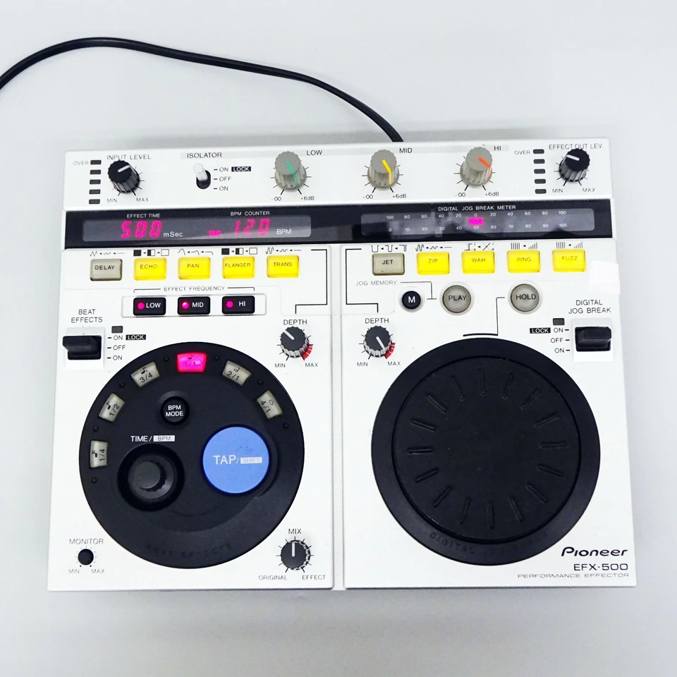 Pioneer EFX-500 DJ Turntable Mixer Controller Effector Silver Japan Used - Image 2 of 4