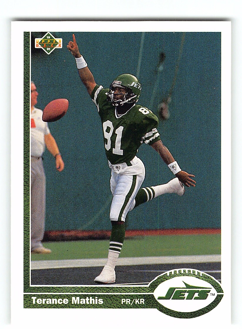 Terance Mathis 1991 New York Jets PR/KR #81 #188