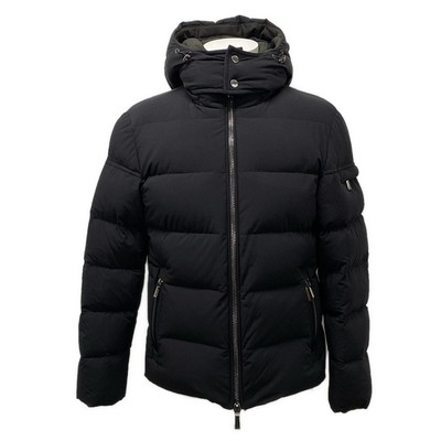 Auth MOORER - Black Nylon, Down Men's Down Jacket