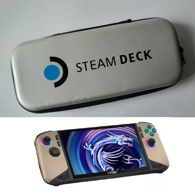 Silver Case Bag MSI Claw 7AI,Asus ROG Ally Xbox Steam Deck Handheld Game Console