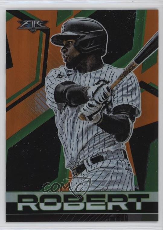 2021 Topps Fire Orange 18/299 Luis Robert #9 he0