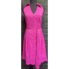 Antonio Melani Dress Flare Maxi Midi Sleeveless Belted Dress