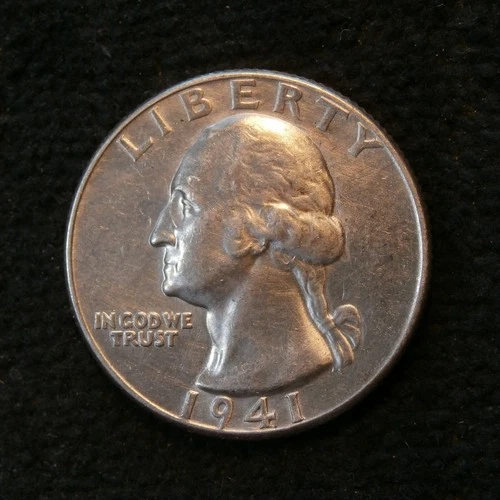 1941 WASHINGTON QUARTER AU