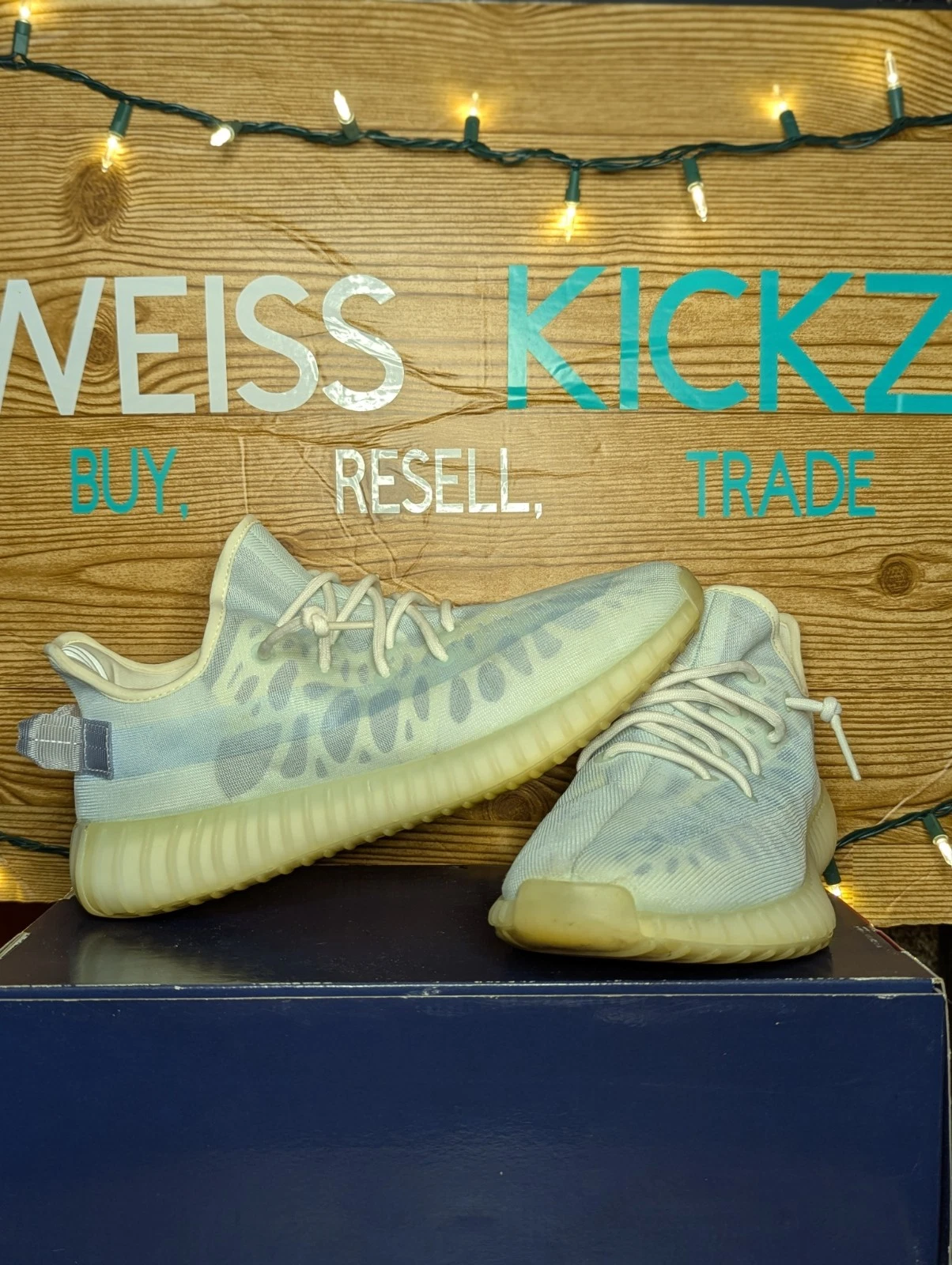 Adidas Yeezy Boost 350 V2 Mono Ice taglia 10 5